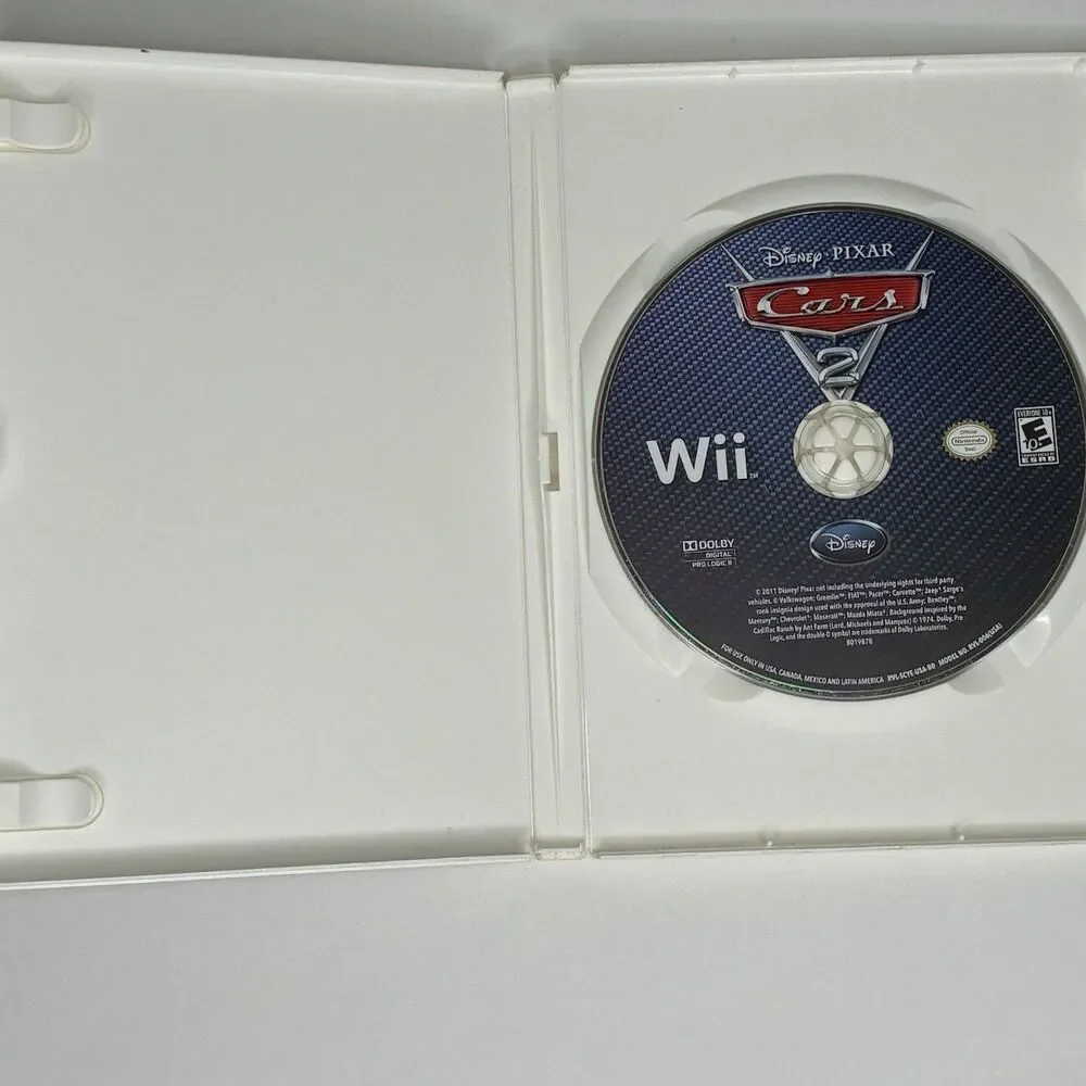 Cars 2: The Video Game (Nintendo Wii, 2011) No Manual Tested Working